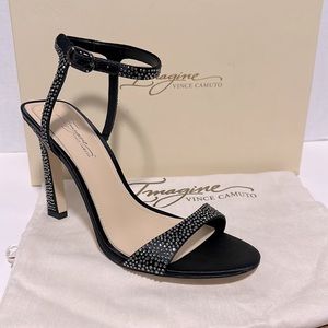 Imagine Vince Camuto Black Rhinestones Shoes